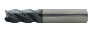 High Performance AlTiN Coated 4 Flute Solid Carbide Rougher - Finisher End Mill(03750.08750.R04.R00300.) High Performance AlTiN Coated 4 Flute Solid Carbide Rougher - Finisher End Mill(03750.08750.R04.R00300.)