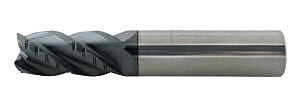High Performance AlTiN Coated 4 Flute Solid Carbide Rougher - Finisher End Mill(02500.07500.R04.R00200.)