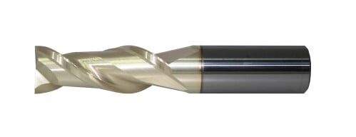 Solid Carbide High Performance Zirconium Coated 2 Flute HPC End Mill(02500.03750.R02.S00000.) Solid Carbide High Performance Zirconium Coated 2 Flute HPC End Mill(02500.03750.R02.S00000.)