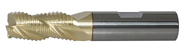 Solid Carbide Ultra High Performance Zirconium Coated 3 Flute Rougher End Mill (01875.06250.R03.R00300.)