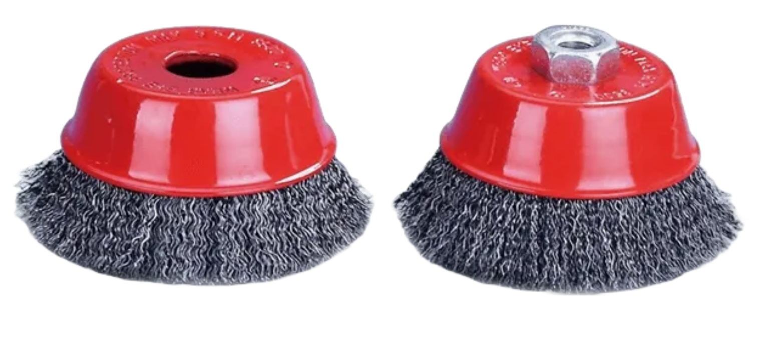 65MM CRIMPED WIRE CUP BRUSH, 1/4" SHANK 65MM CRIMPED WIRE CUP BRUSH, 1/4" SHANK
