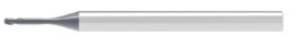 Ultra High Performance Micro Solid Carbide HPC Ball Nose End Mill(0.016.30°.Z2.)